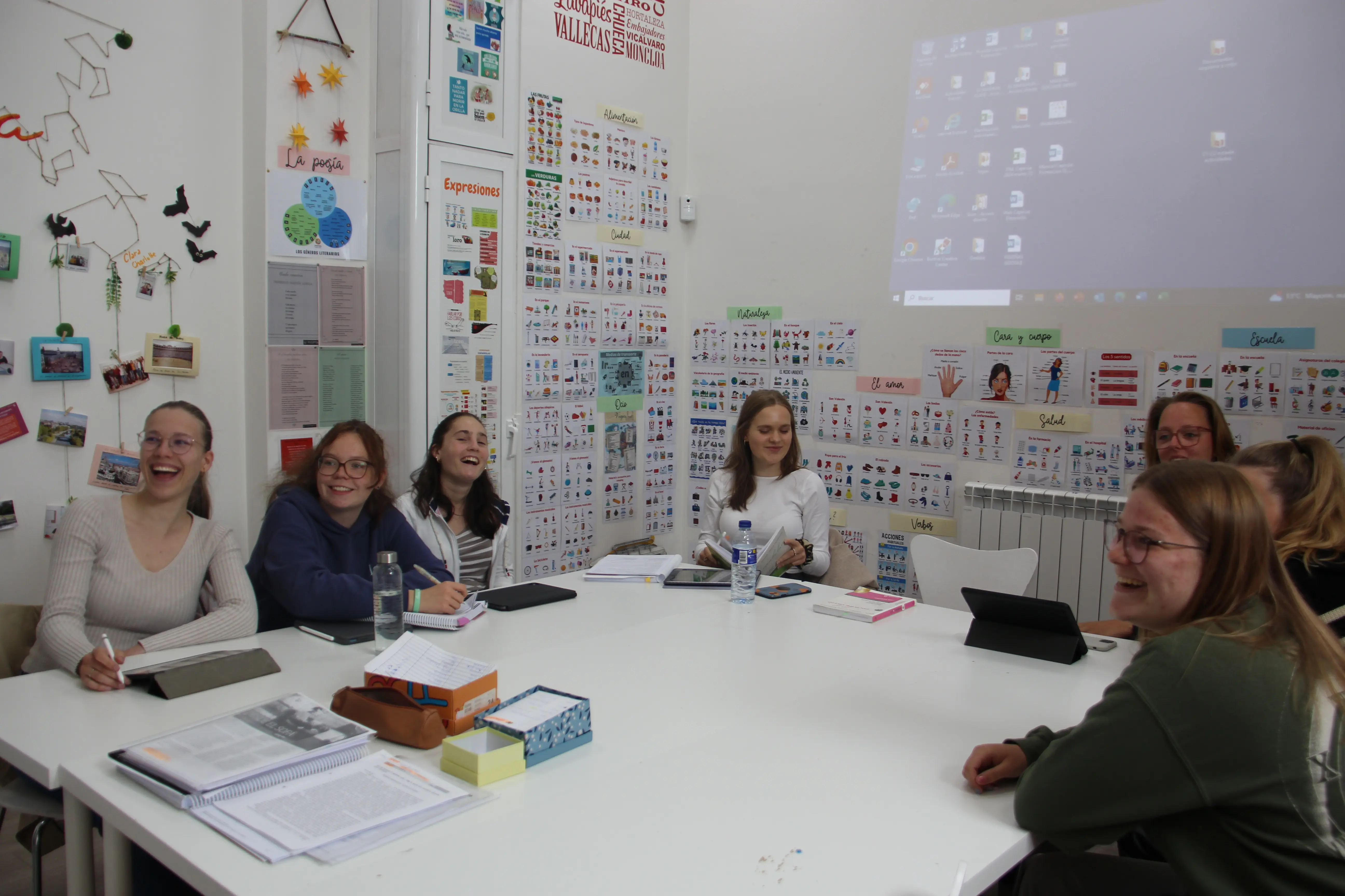 Aula de la escuela de español Capicúa